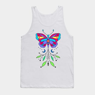 Floral Butterfly Tank Top